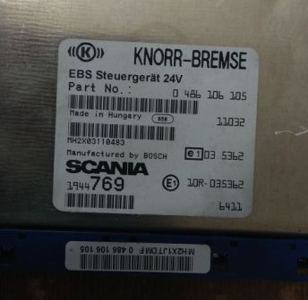 Блок EBS KNORR-BREMSE SCANIA 0486106105